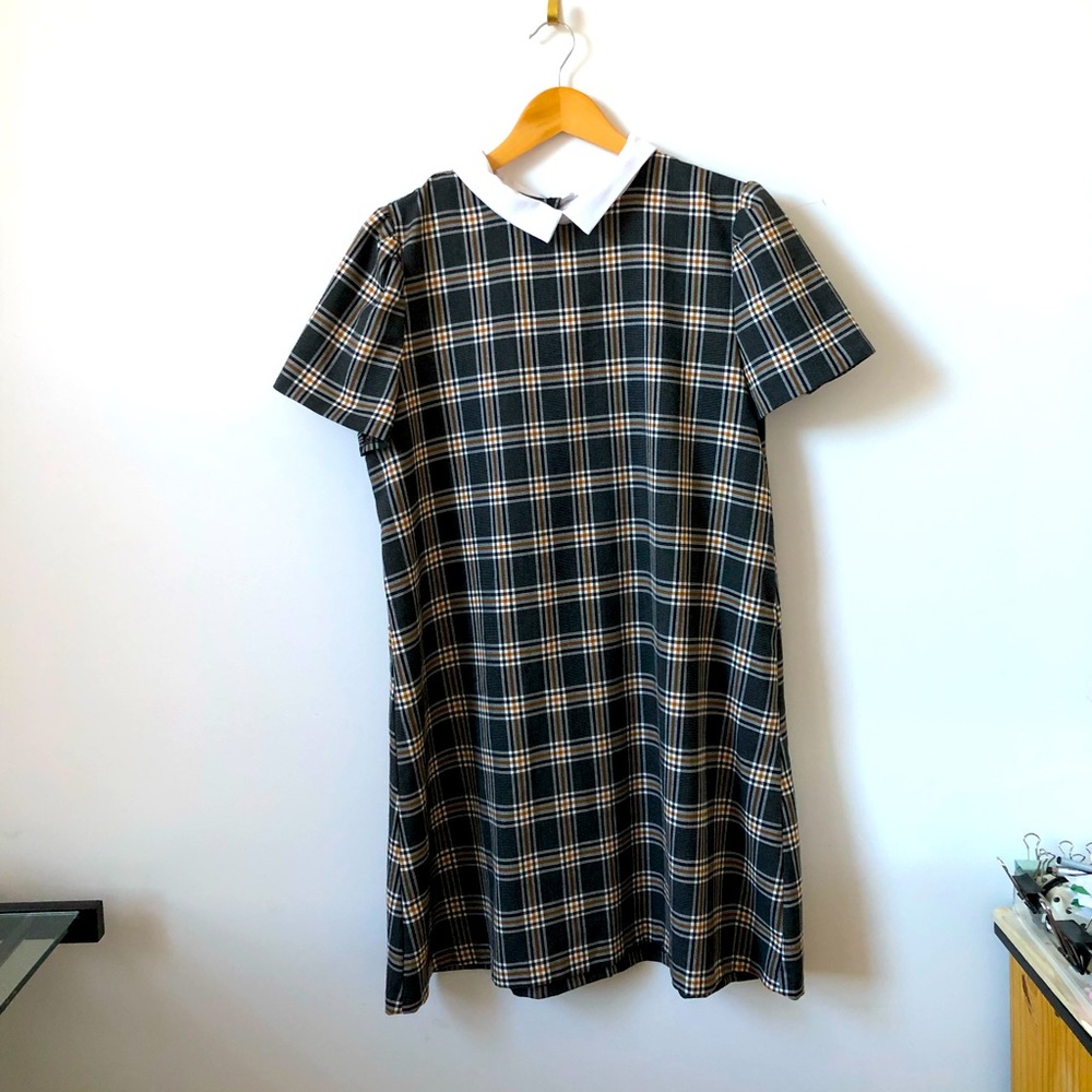 Gingham Mini Dress - size 14